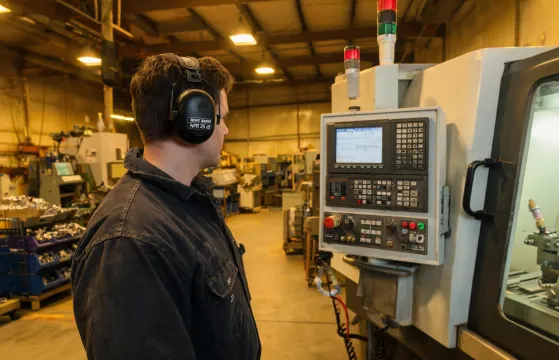 Hearing protection on a shop floor